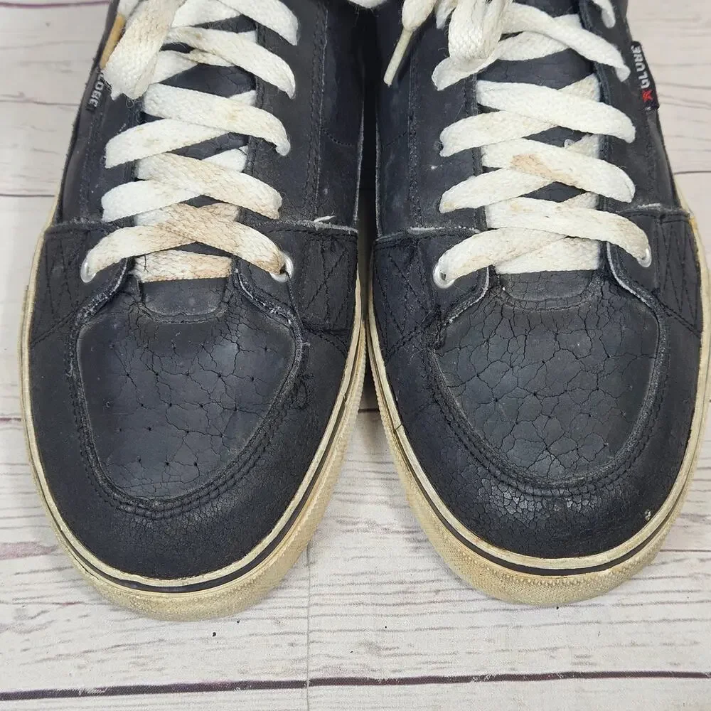 GLOBE The Clash London Calling Men's Black Mid-Top Skate Shoes Sneakers Size 12